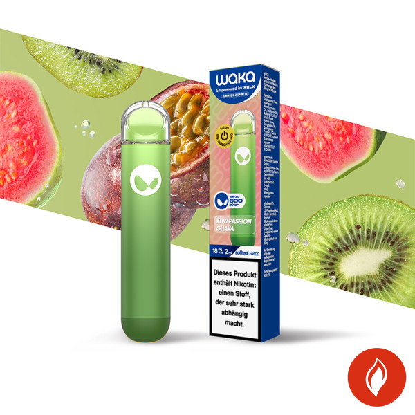 Waka SoReal Kiwi Passion Guava 18mg Einweg E-Zigarette