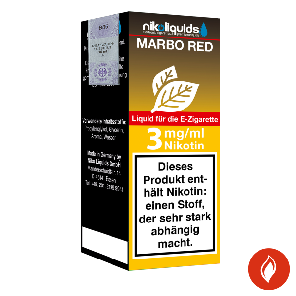 E-Liquid NIKOLIQUIDS Marbo Red 3 mg