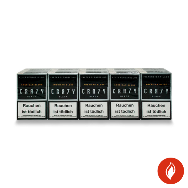 Crazy Filtercigarillos Black American Blend