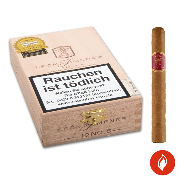 Leon Jimenes No. 5 Zigarren Kiste