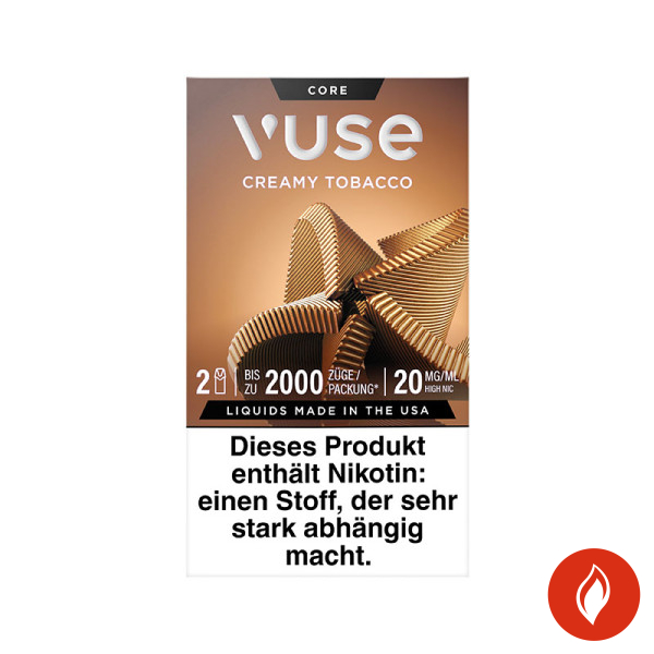 Vuse Creamy Tobacco 20mg Prefilled Pods Front