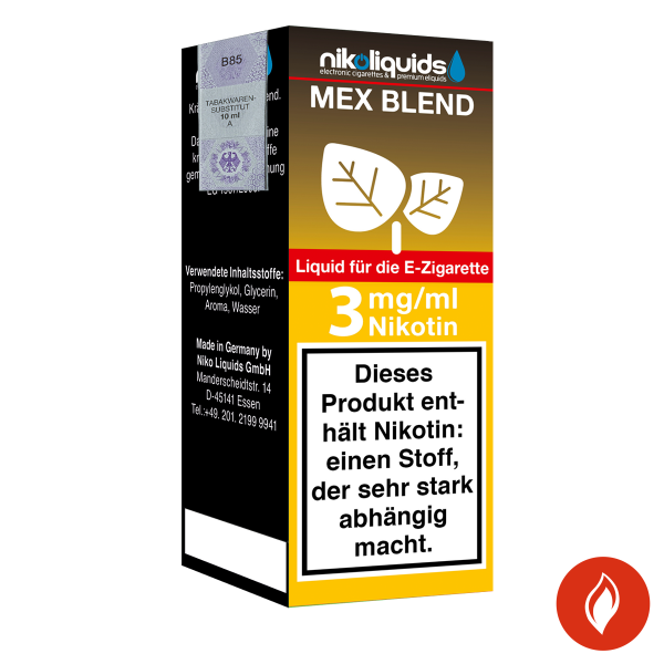 E-Liquid Nikoliquids Mex Blend 3 mg 70 Pg 30 Vg