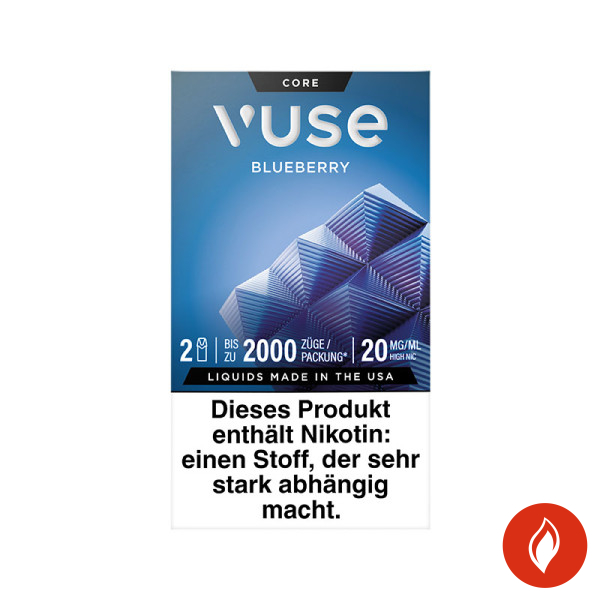 Vuse Blueberry 20mg Prefilled Pods Front