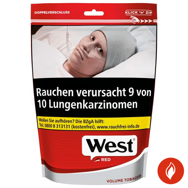 West Red Volumentabak L Beutel