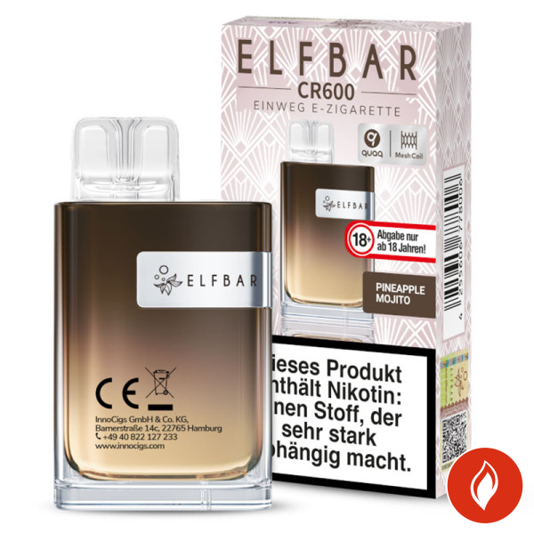 Elfbar CR600 Pineapple Mojito 20mg Einweg E-Zigarette