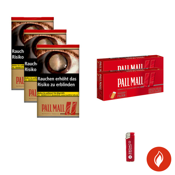 Pall Mall Volumentabak Authentic Red XL Dose Aktion Small