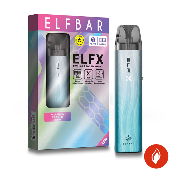 Elfbar Elfx Silber-Blau E-Zigarette