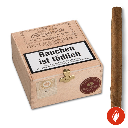 Partageno 7 Sumatra Zigarren 50er Kiste