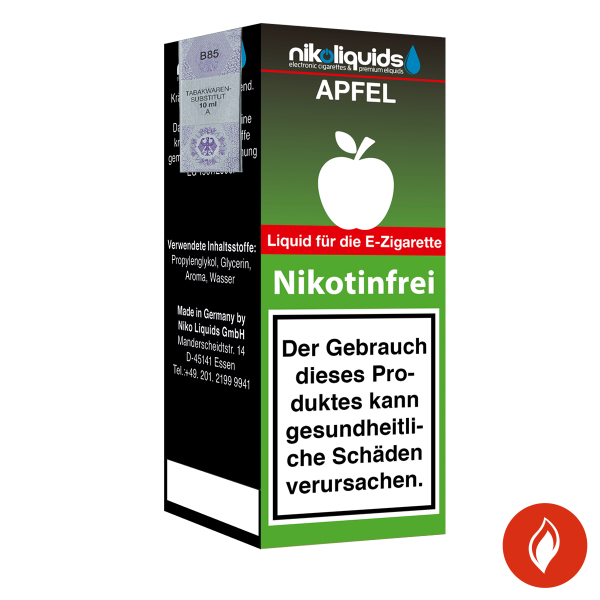 E-Liquid Nikoliquids Apfel 0 mg 70Pg/30Vg