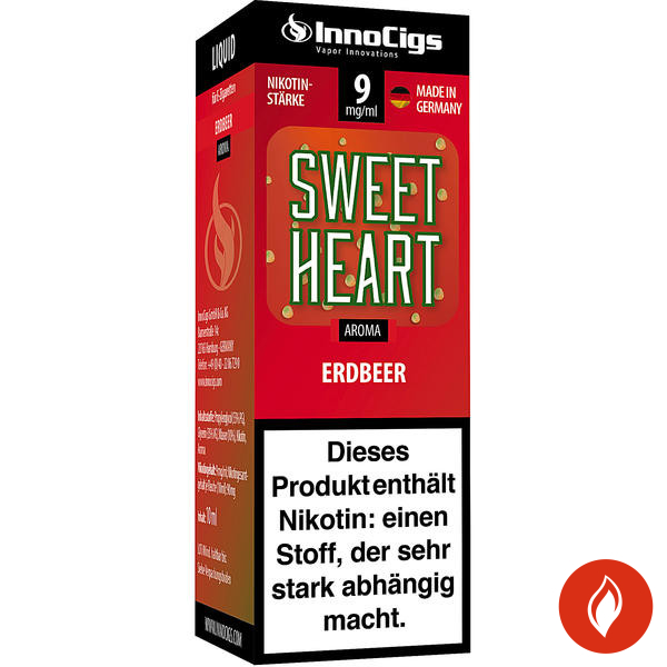 InnoCigs Sweetheart 9mg Liquid Flasche