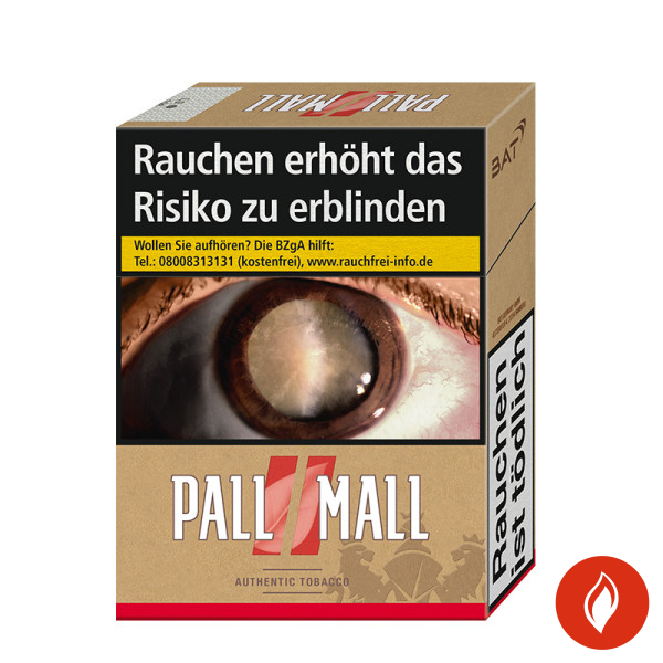 Pall Mall Authentic Red XXL Zigaretten Schachtel