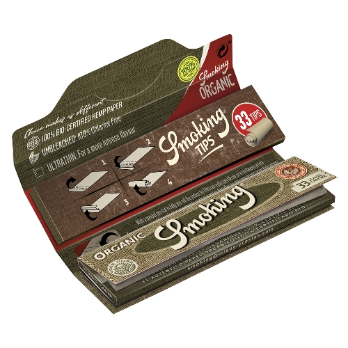 Smoking Organic King Size + Filter Tips Booklet