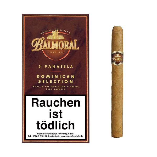 Balmoral Dominican Selection Panatela Zigarren Schachtel
