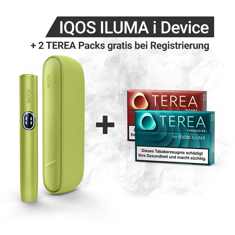 IQOS ILUMA i Leaf Green + Gratis TEREA Packs