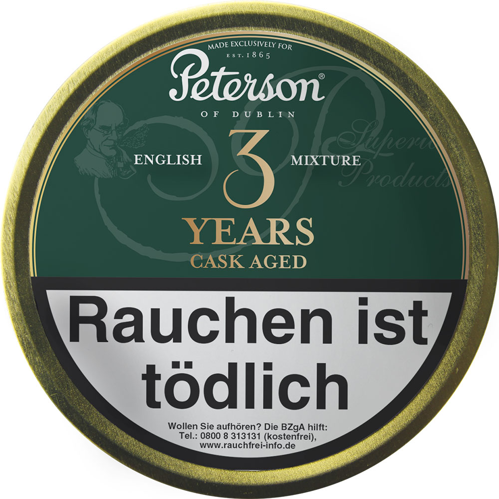 Peterson Cask Aged 3 Years English Mixture Pfeifentabak Dose