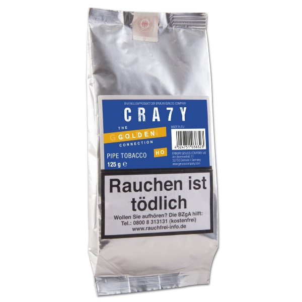 Crazy Golden Pfeifentabak Packung
