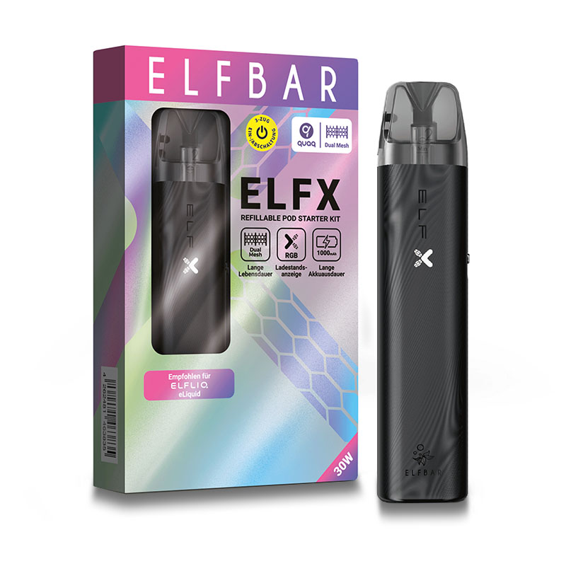 Elfbar Elfx Schwarz E-Zigarette