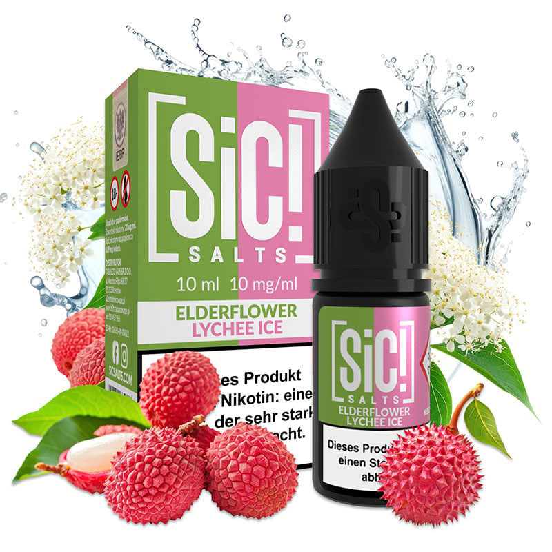 SiC! Salts Elderflower Lychee Ice 10mg Nikotinsalz Liquid