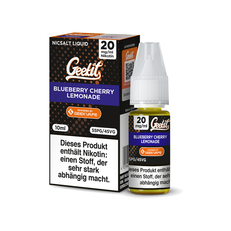 Geekit Blueberry Cherry Lemonade Nikotinsalz Liquid