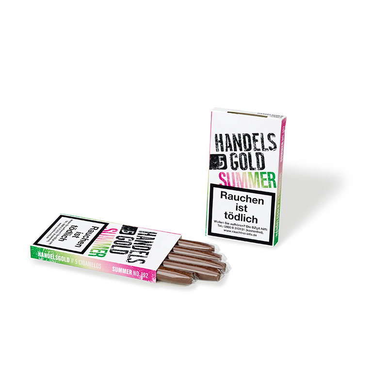Handelsgold Summer Zigarillos Schachtel offen