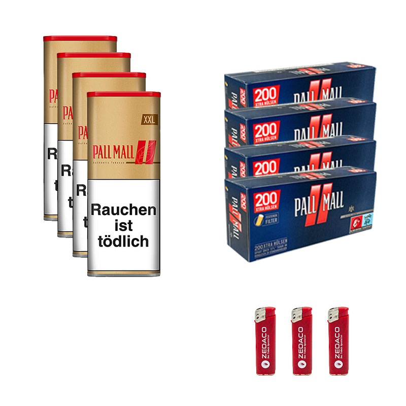 Pall Mall Volumentabak Authentic Red XXL Dose Aktion Large Pall Mall Rot