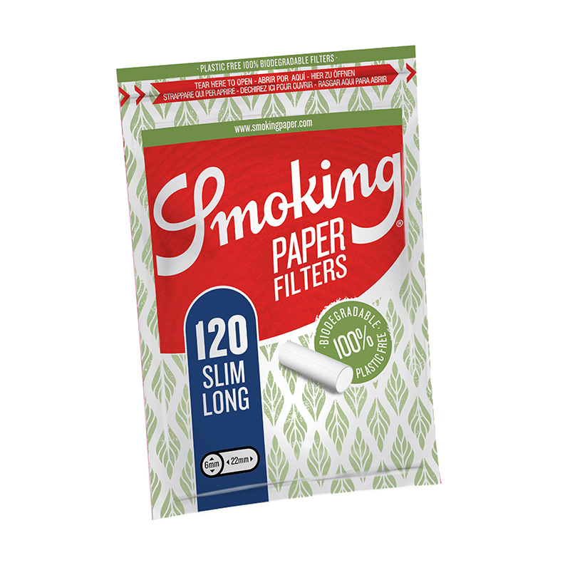 Smoking Paper Long Slim Filter Packung