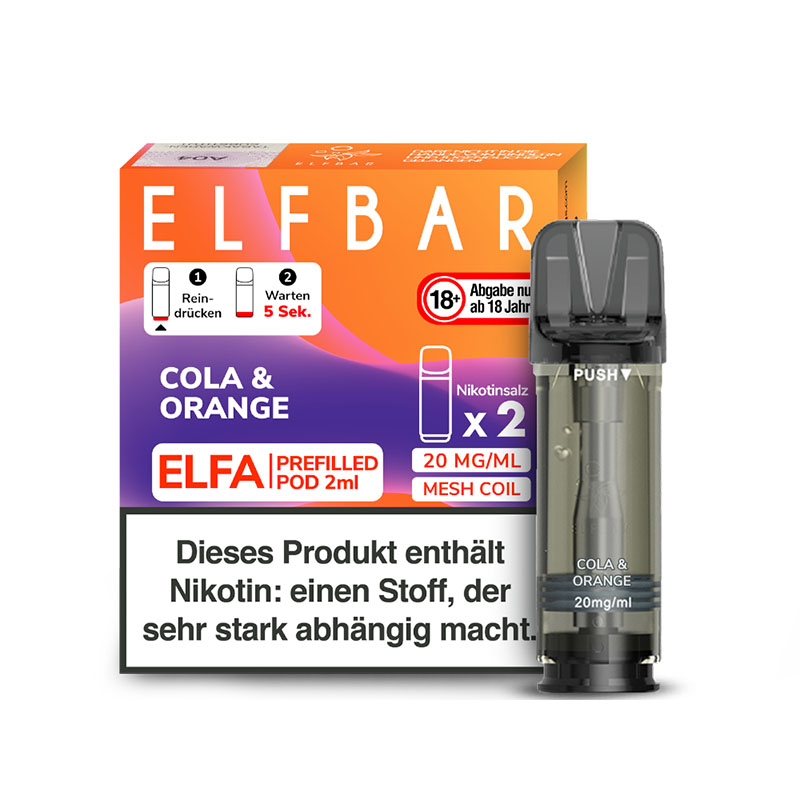 Elfbar Elfa Pods Cola & Orange - 20mg Nikotin