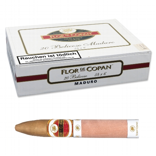 Flor de Copan Maduro Belicoso Zigarren 20er Kiste