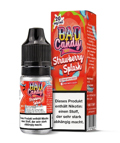 Bad Candy Strawberry Splash 20 mg Nikotinsalz Liquid