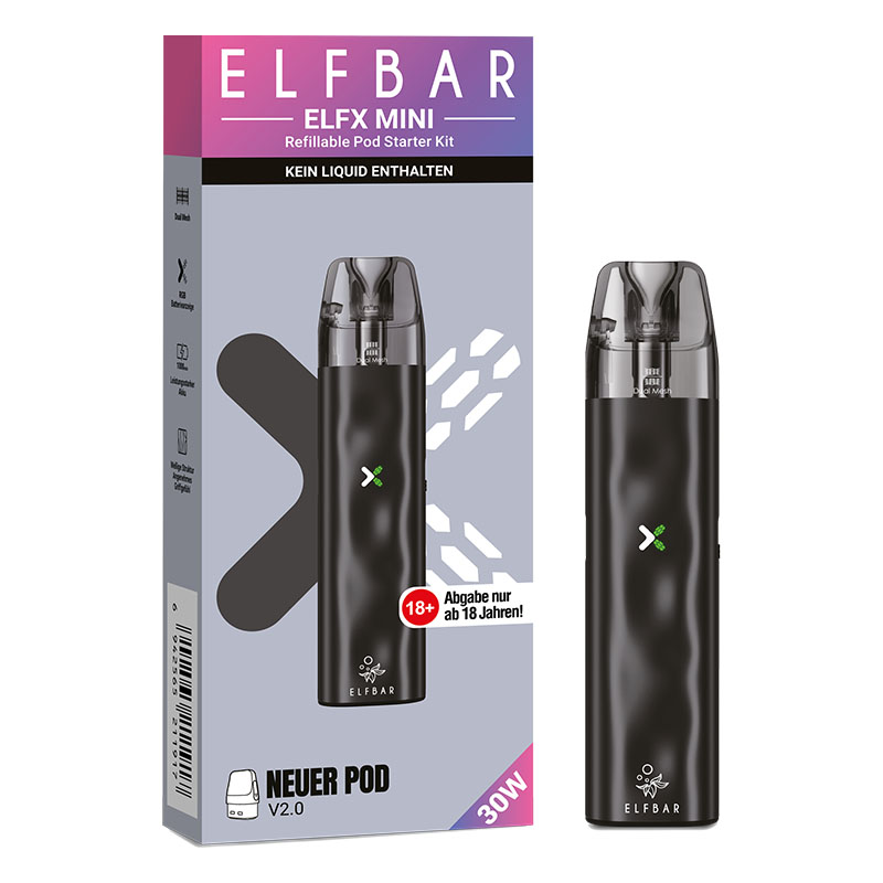 Elfbar Elfx Mini Kit E-Zigarette Black