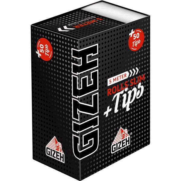 Gizeh Black Rolls Slim + Tips Packung