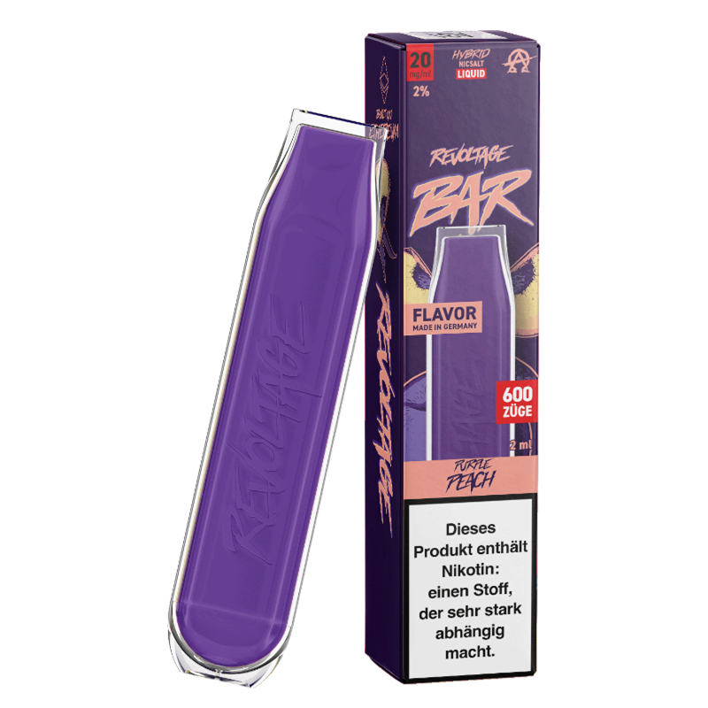 Revoltage Bar Purple Peach 20mg Einweg E-Zigarette
