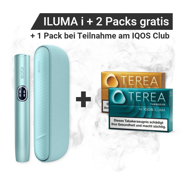 IQOS ILUMA i Breeze Blue + Gratis TEREA Packs