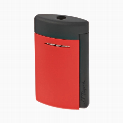 Feuerzeug Jet Dupont Mini schwarz/rot matt