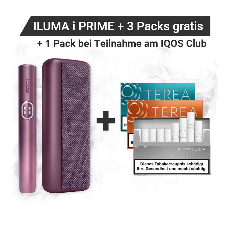 IQOS ILUMA i Prime Garnet Red + Gratis TEREA Packs
