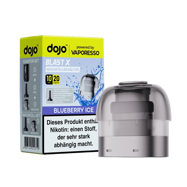 Dojo Blast X Refill Container Blueberry Ice 20mg