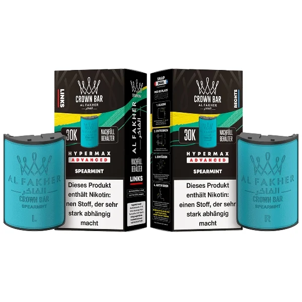 Al Fakher Hypermax Spearmint 6mg Prefilled Pods