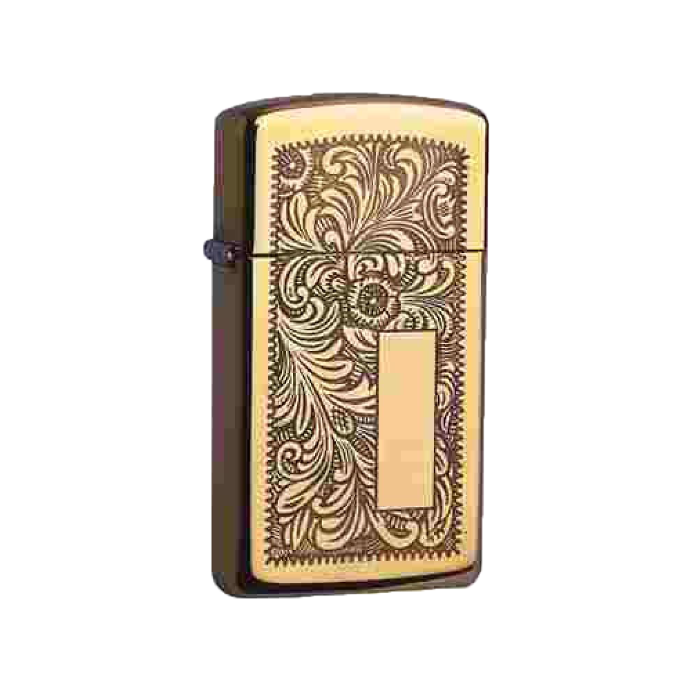 Zippo Slim messing poliert Venetian