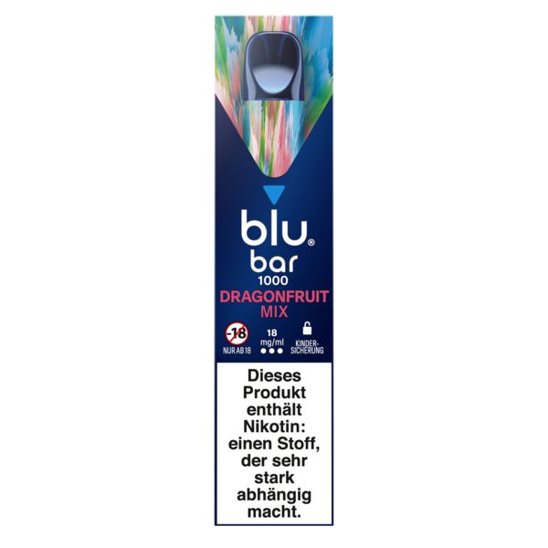 Blu bar 1000 Dragonfruit Mix 18mg Einweg E-Zigarette