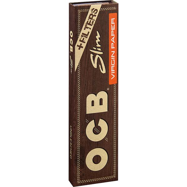 OCB Unbleached Slim Virgin Paper Tips