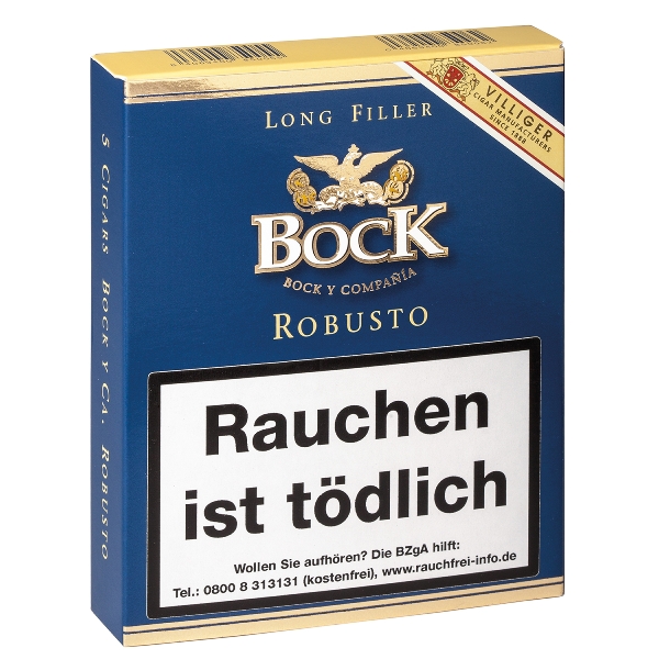 Bock y Ca Robusto Zigarren Schachtel