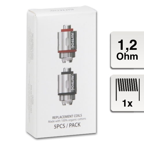 JustFog 1,2 Ohm E-Clearomizercoil Packung