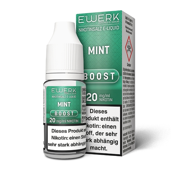 E'WERK Boost Mint 20mg Nikotinsalz Liquid