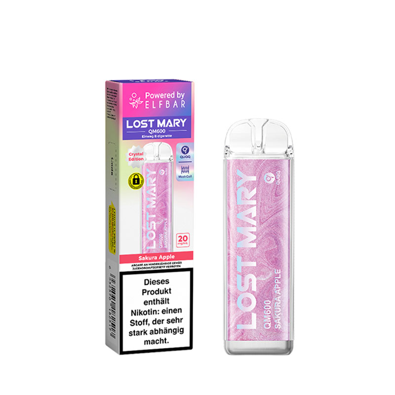 Lost Mary QM600 Sakura Apple 20mg Einweg E-Zigarette