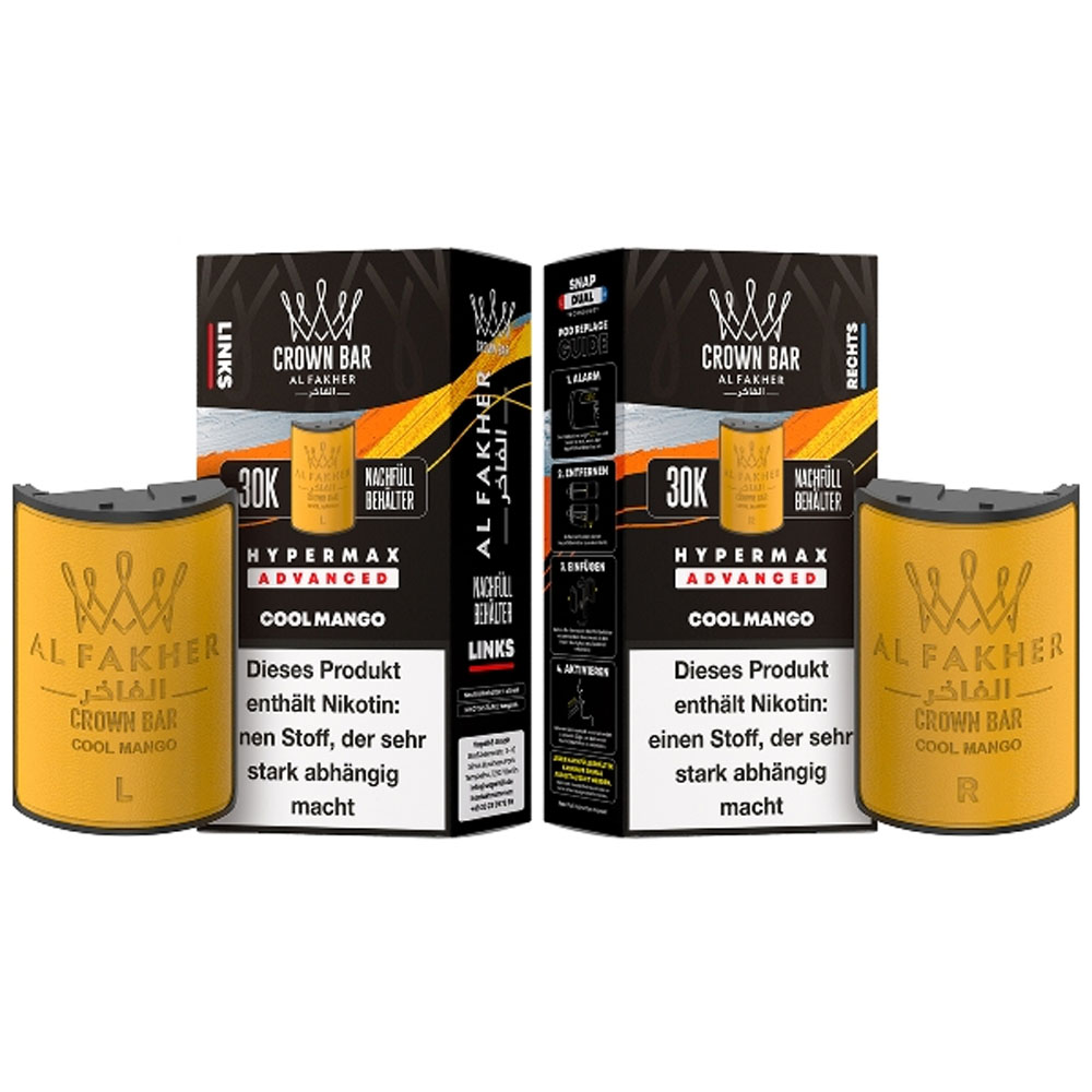 Al Fakher Hypermax Cool Mango 6mg Prefilled Pods