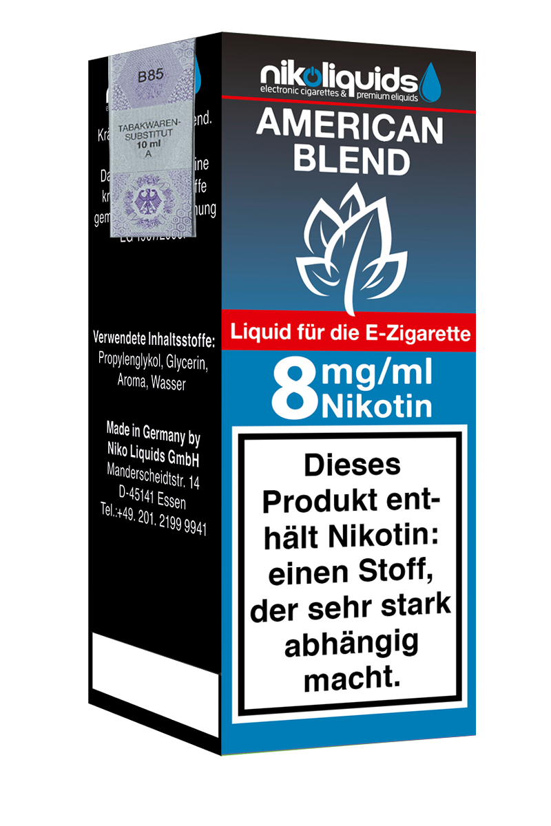 E-Liquid Nikoliquids American Blend 8 mg 70Pg/30Vg