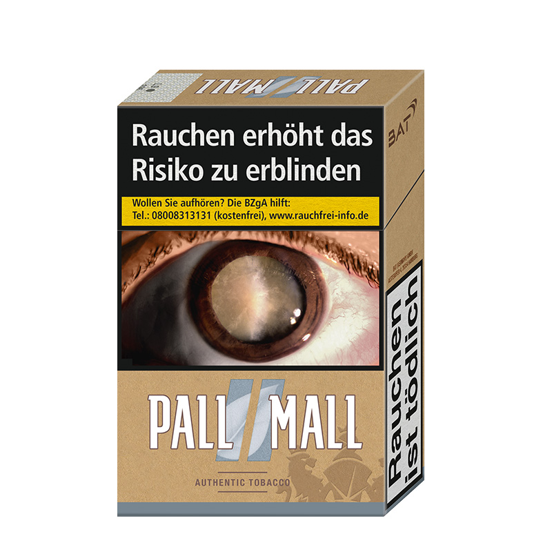 Pall Mall Authentic Silver OP Zigaretten Schachtel