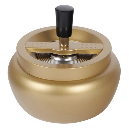 Schleuderascher Metall Bauchig Gold