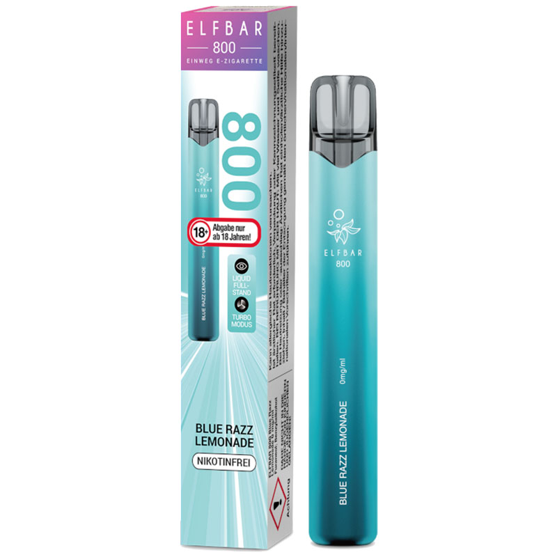 Elfbar 800 Blue Razz Lemonade 0mg Einweg E-Zigarette