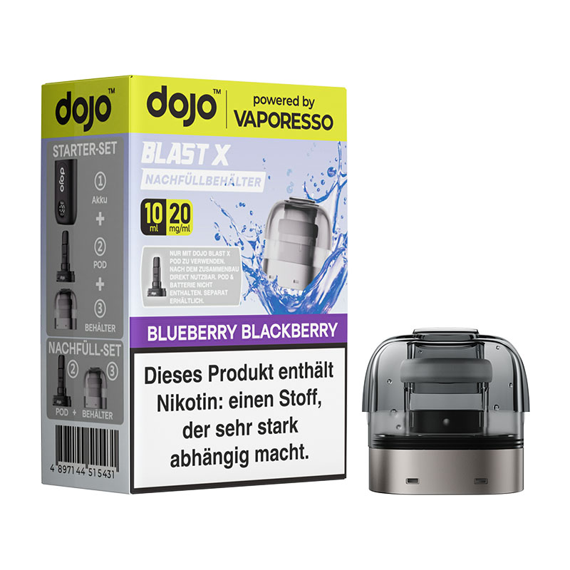 Dojo Blast X Refill Container Blueberry Blackberry 20mg